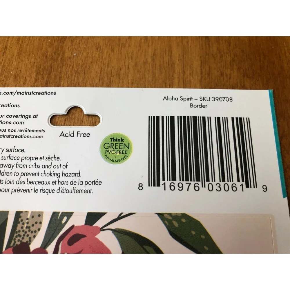 Main Street Wall Creations Jumbo Stickers Border ALOHA SPIRIT Removable 16.5x6